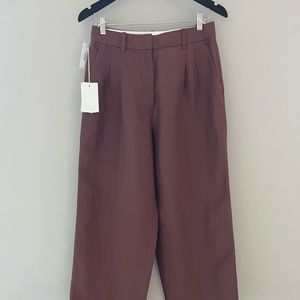 EFFORTLESS LINEN CROP PANTS